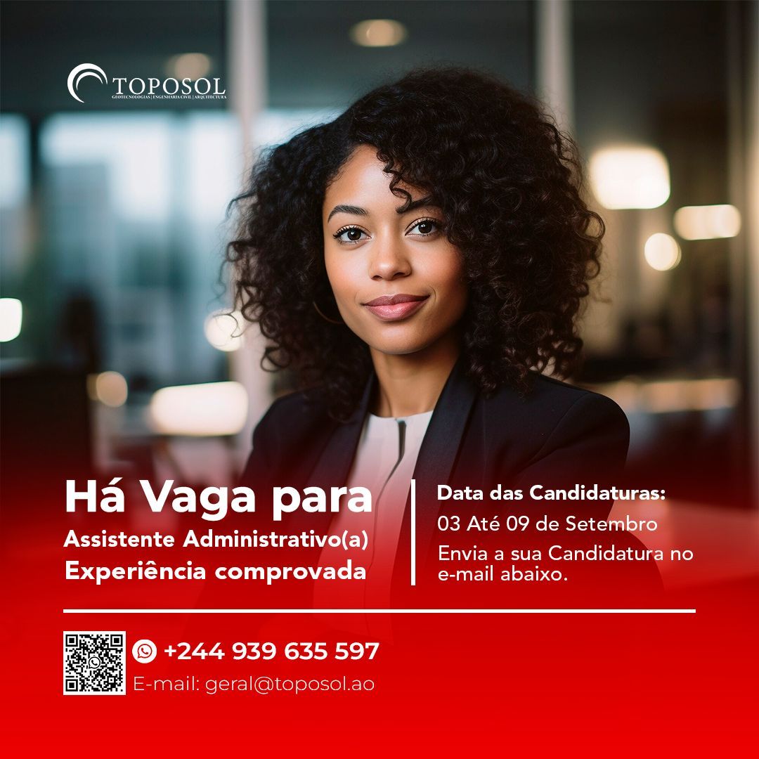 VAGA PARA ASSISTENTE ADMINISTRATIVO(A) E FINANCEIRO(A)