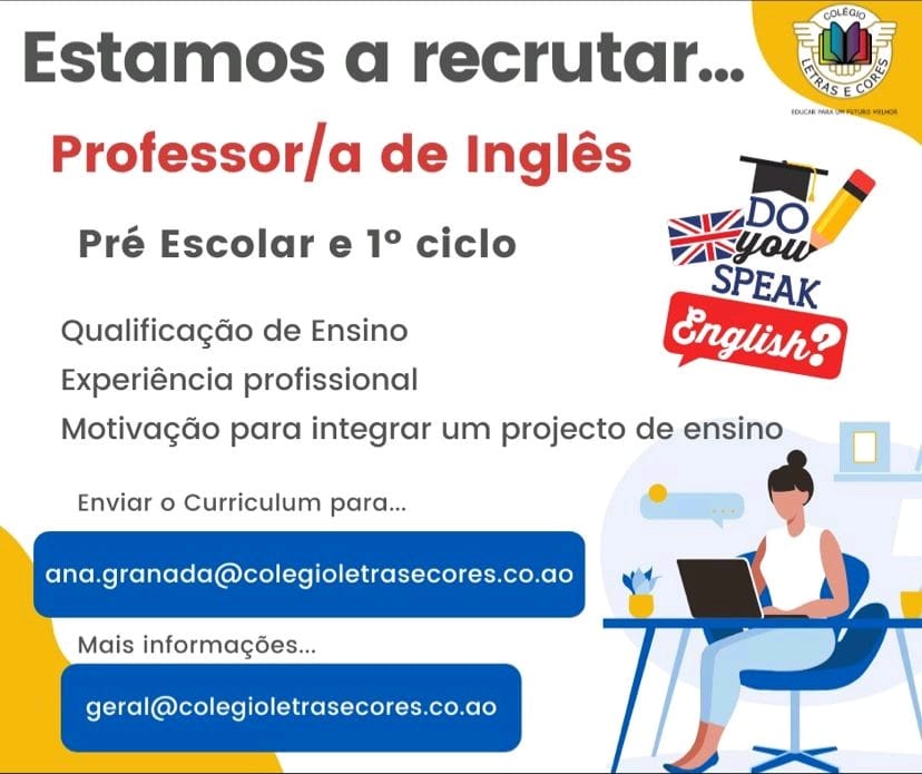 Vaga para Professor/a de Inglês 