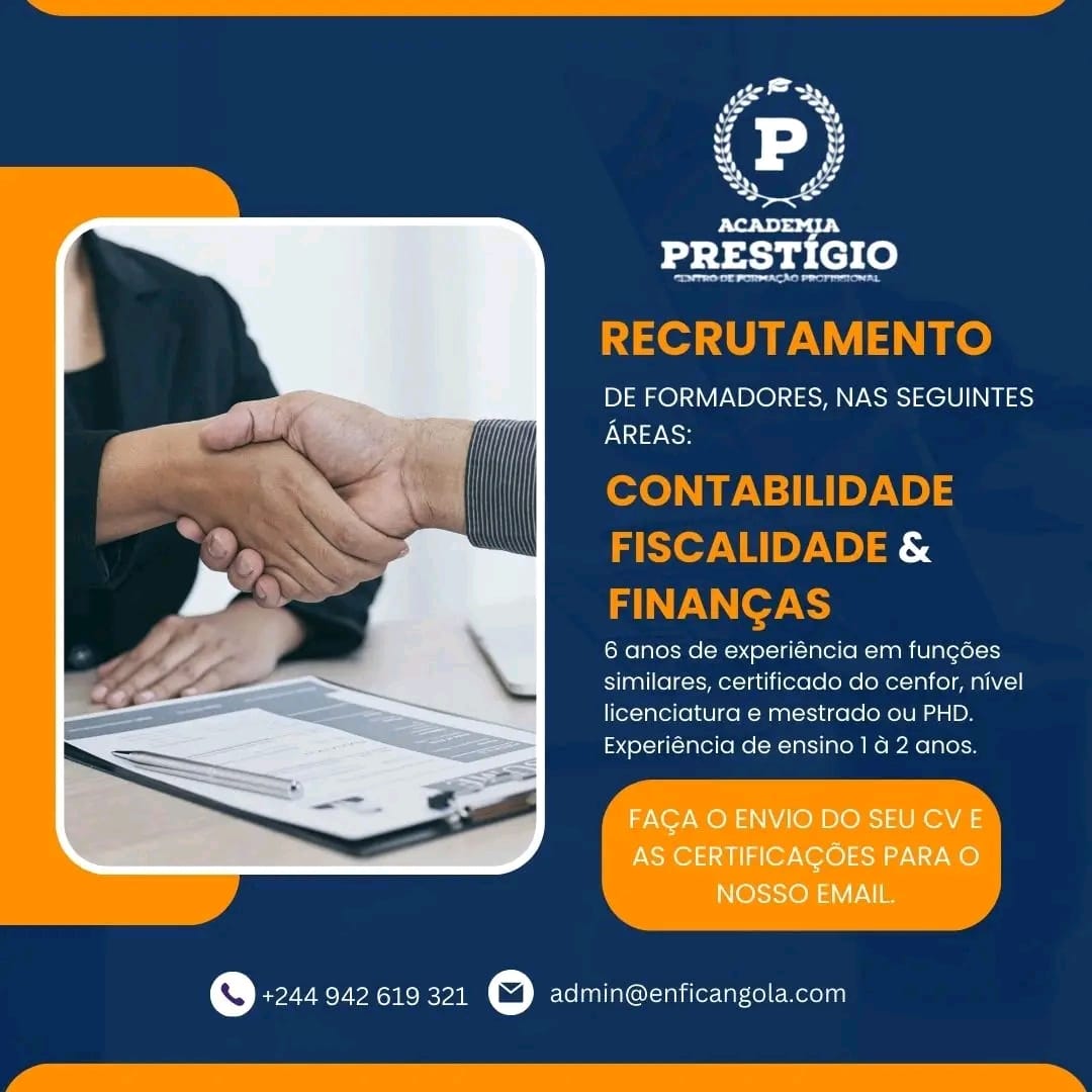 RECRUTAMENTO DE FORMADORES 