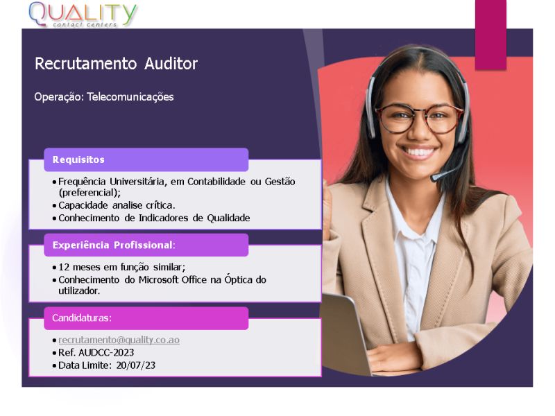 VAGA PARA AUDITOR 