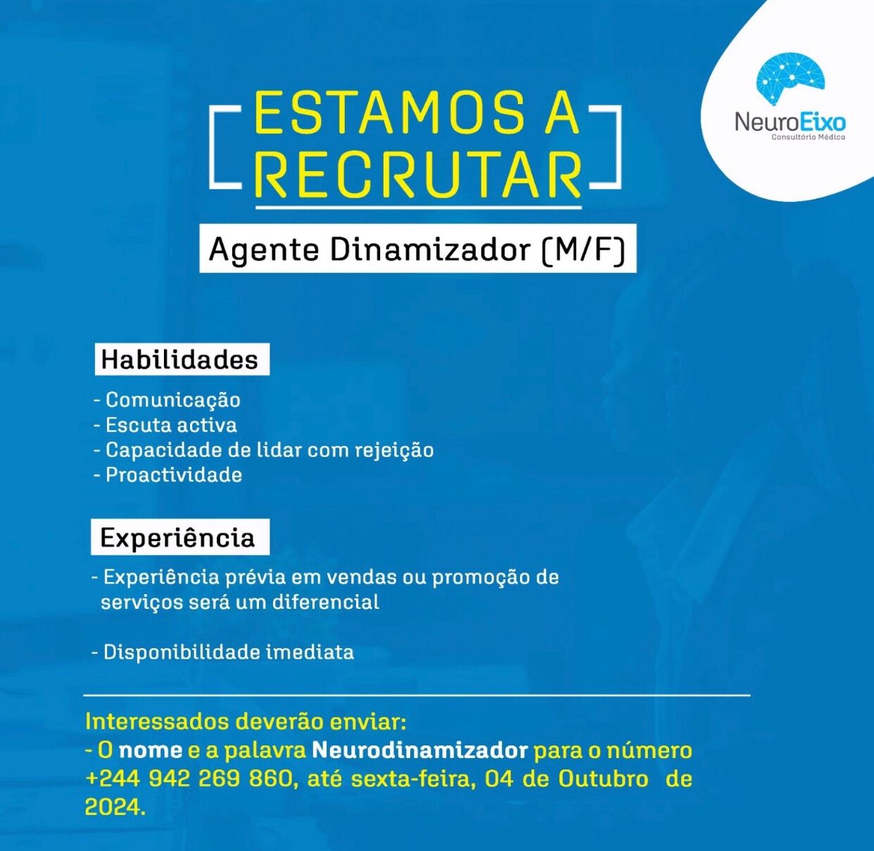 RECRUTAMENTO: Agente Dinamizador (M/F)