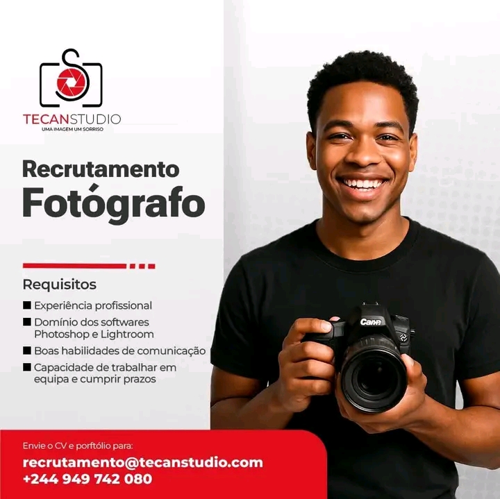 Vaga para Fotógrafo 