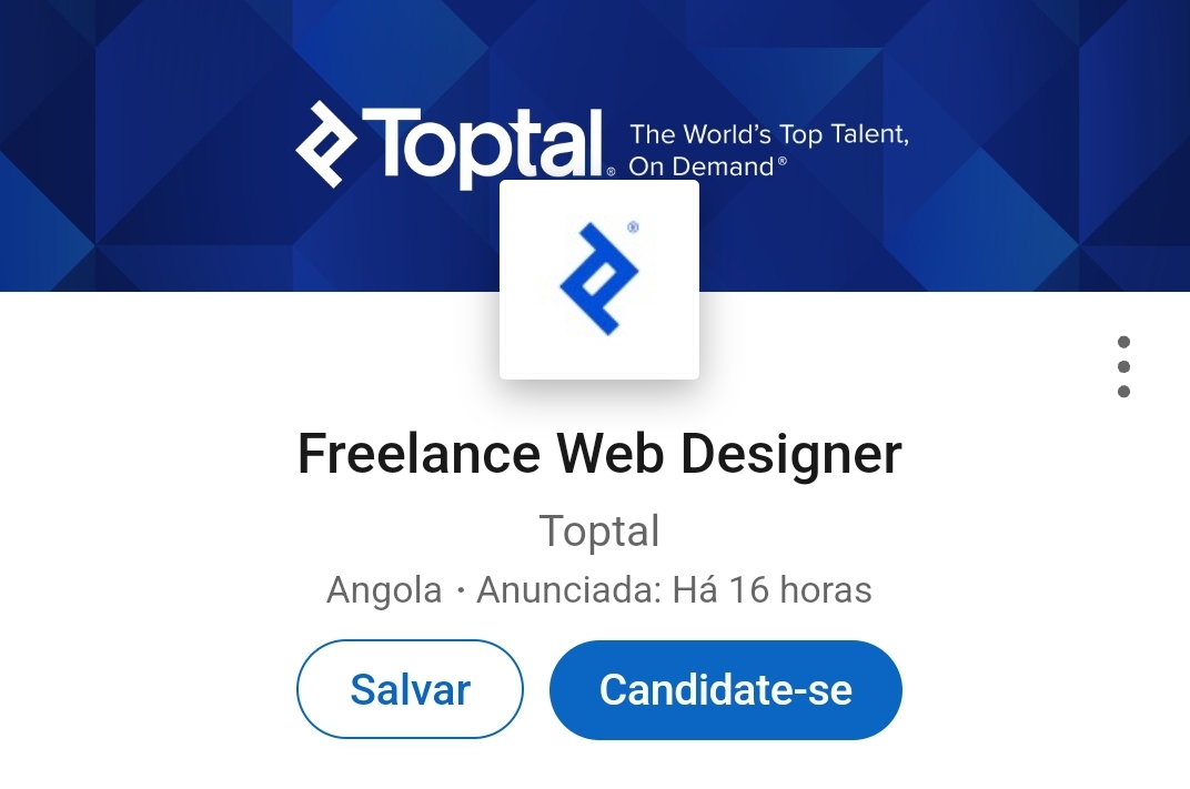 VAGA PARA WEBDESIGNER FREELANCER