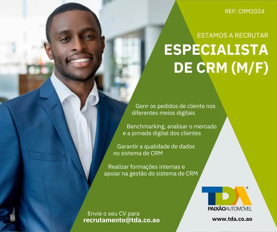 VAGA PARA ESPECIALISTA DE CRM (M/F) 