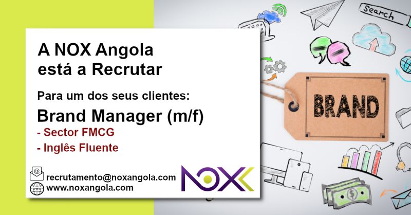 Vaga para Brand Manager (m/f) na NOX Angola