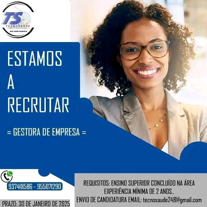 Vaga para Gestora de Empresa
