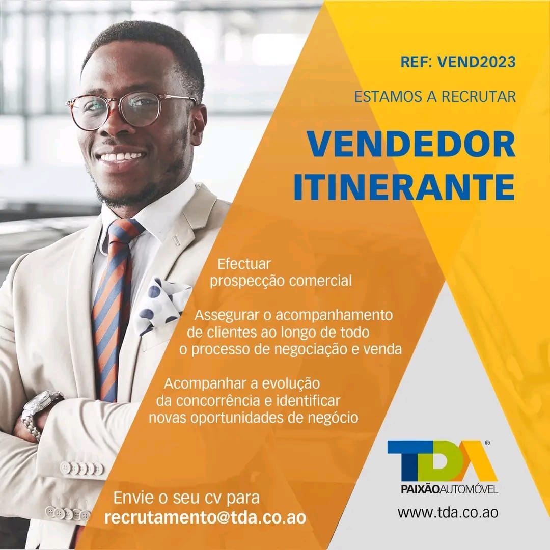 VAGA PARA VENDEDOR ITINERANTE 