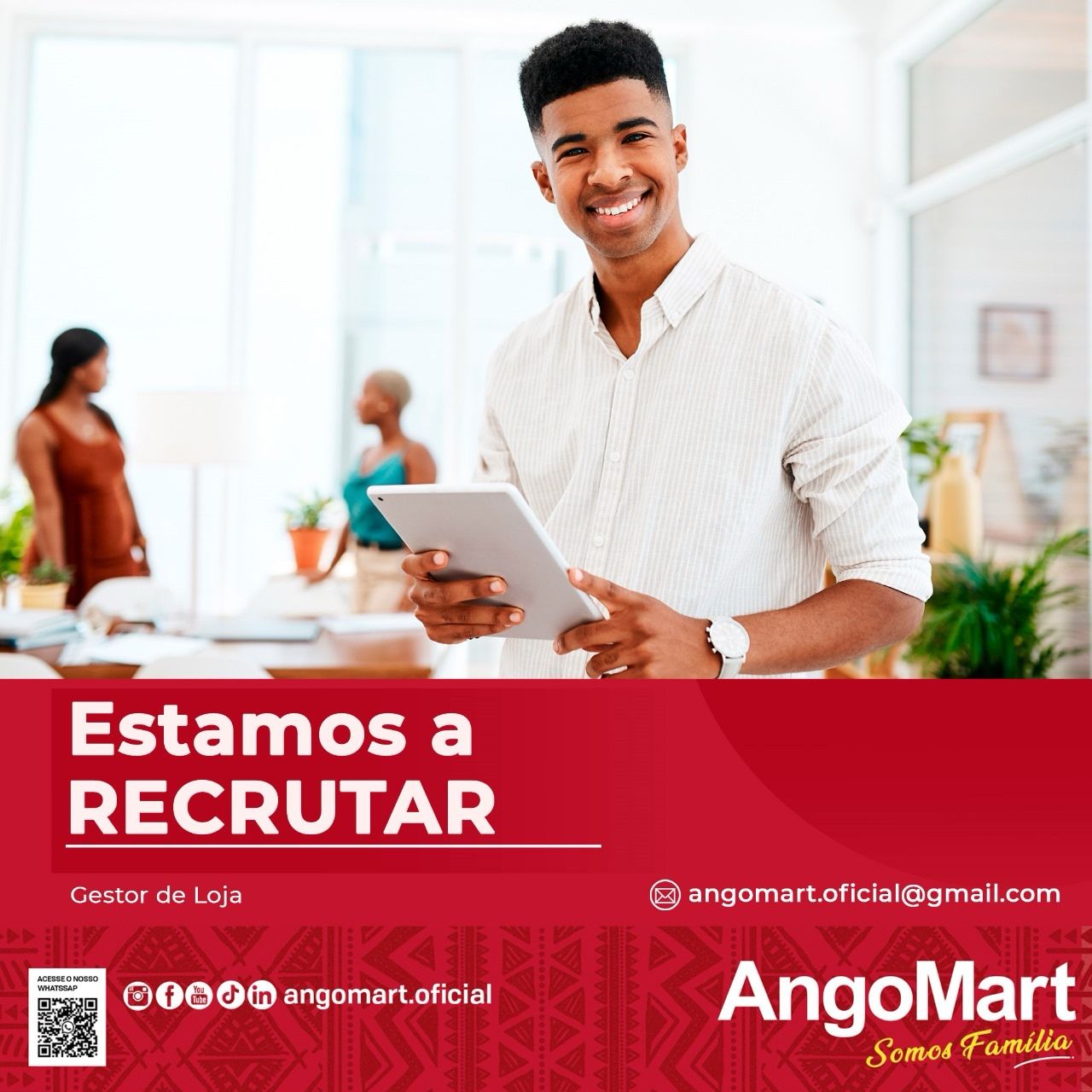 Vaga para Gerente de Loja – Supermercado