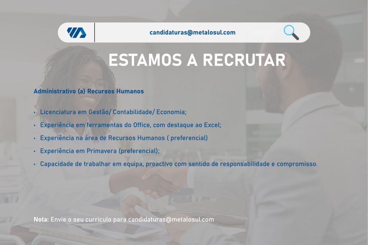 Vaga para Administrativo(a) de Recursos Humanos