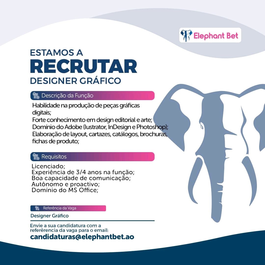 VAGA PARA DESIGNER GRÁFICO