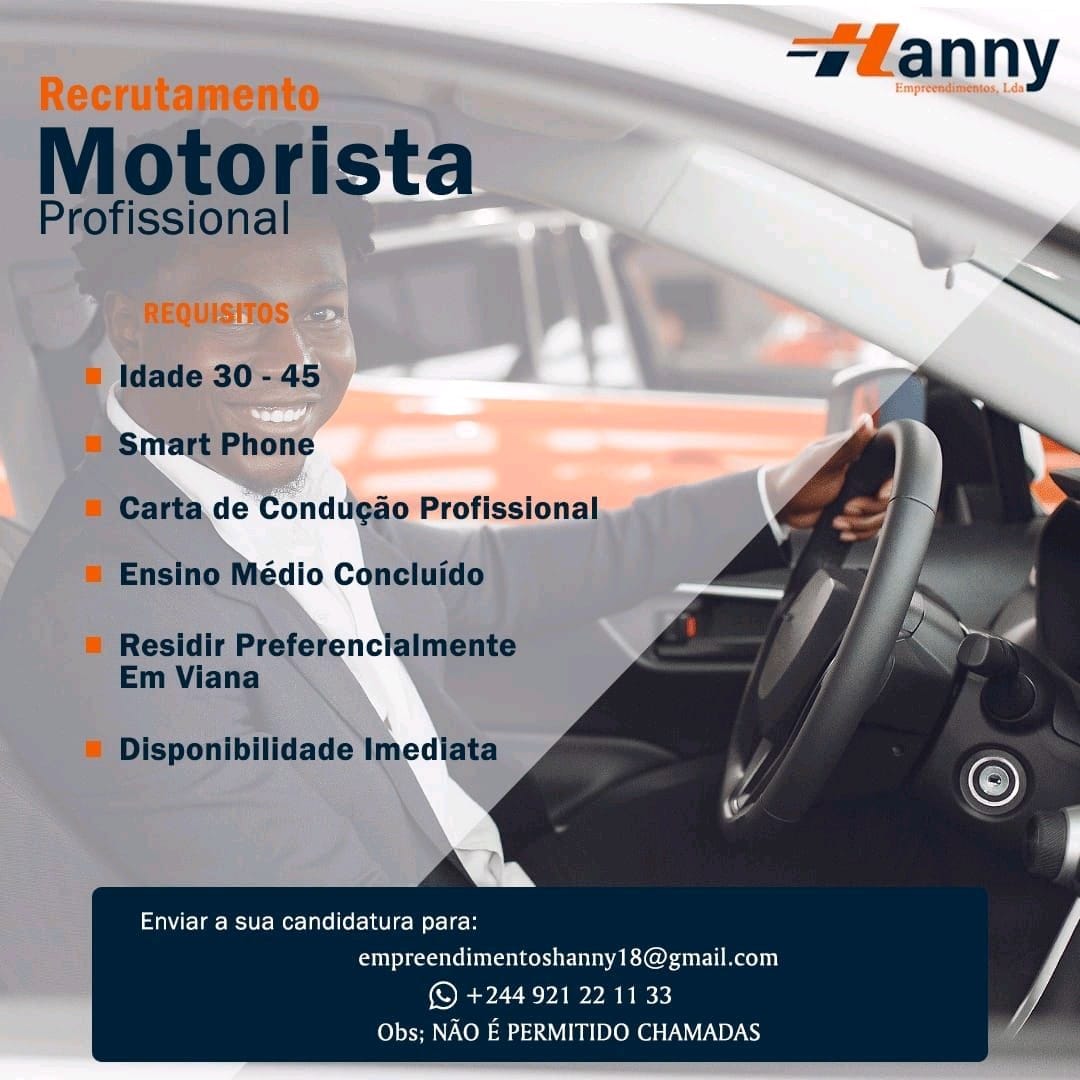 VAGA PARA MOTORISTA