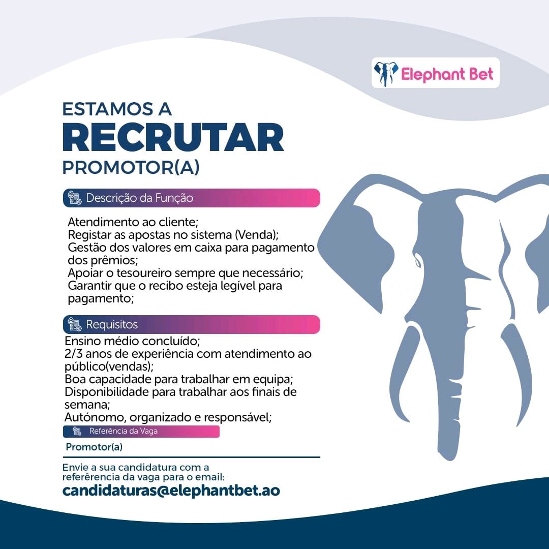 VAGA PARA PROMOTOR(A) 