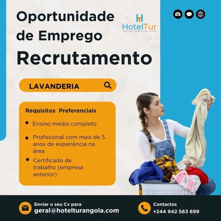 Precisa-se de Profissionais de Lavanderia