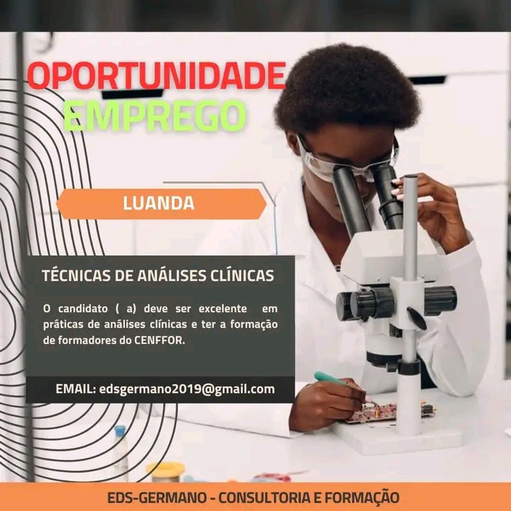 Vaga para técnicas de análises clínicas