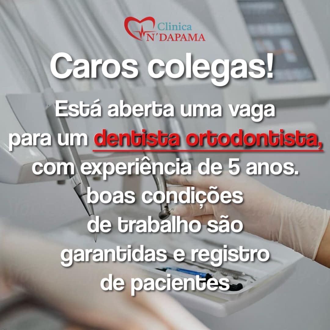 VAGA PARA DENTISTA ORTODONTISTA