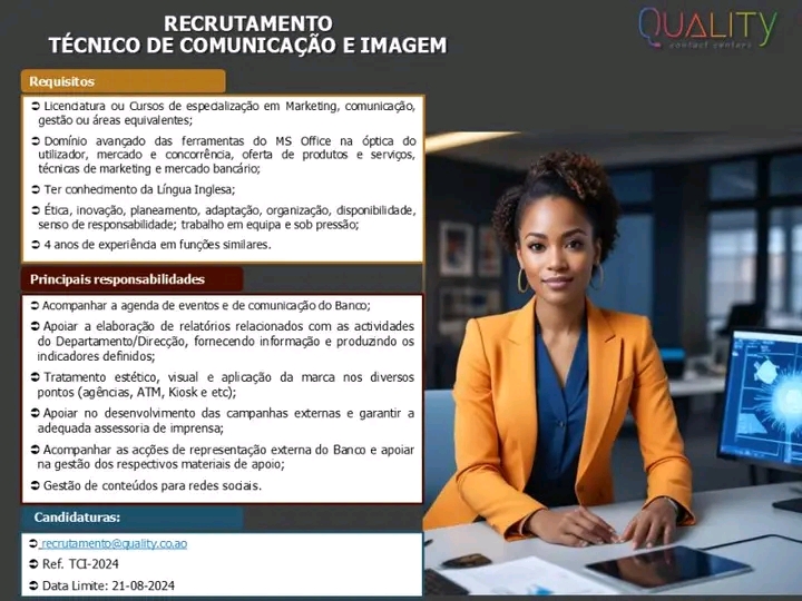 Vaga para Técnico de Comunicação e Imagem