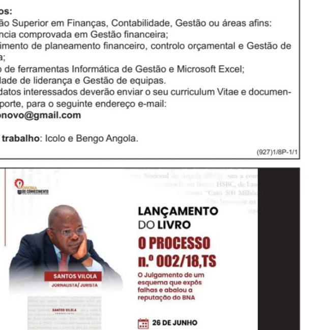 Vaga para Director(a) Financeiro