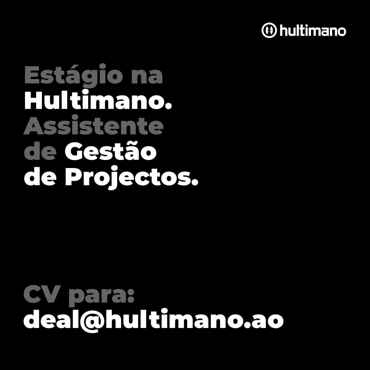 Oportunidade de Estágio  Para Assistente de  Gestão de Projectos