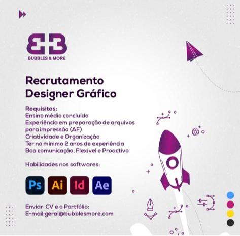 VAGA PARA DESIGNER GRÁFICO 