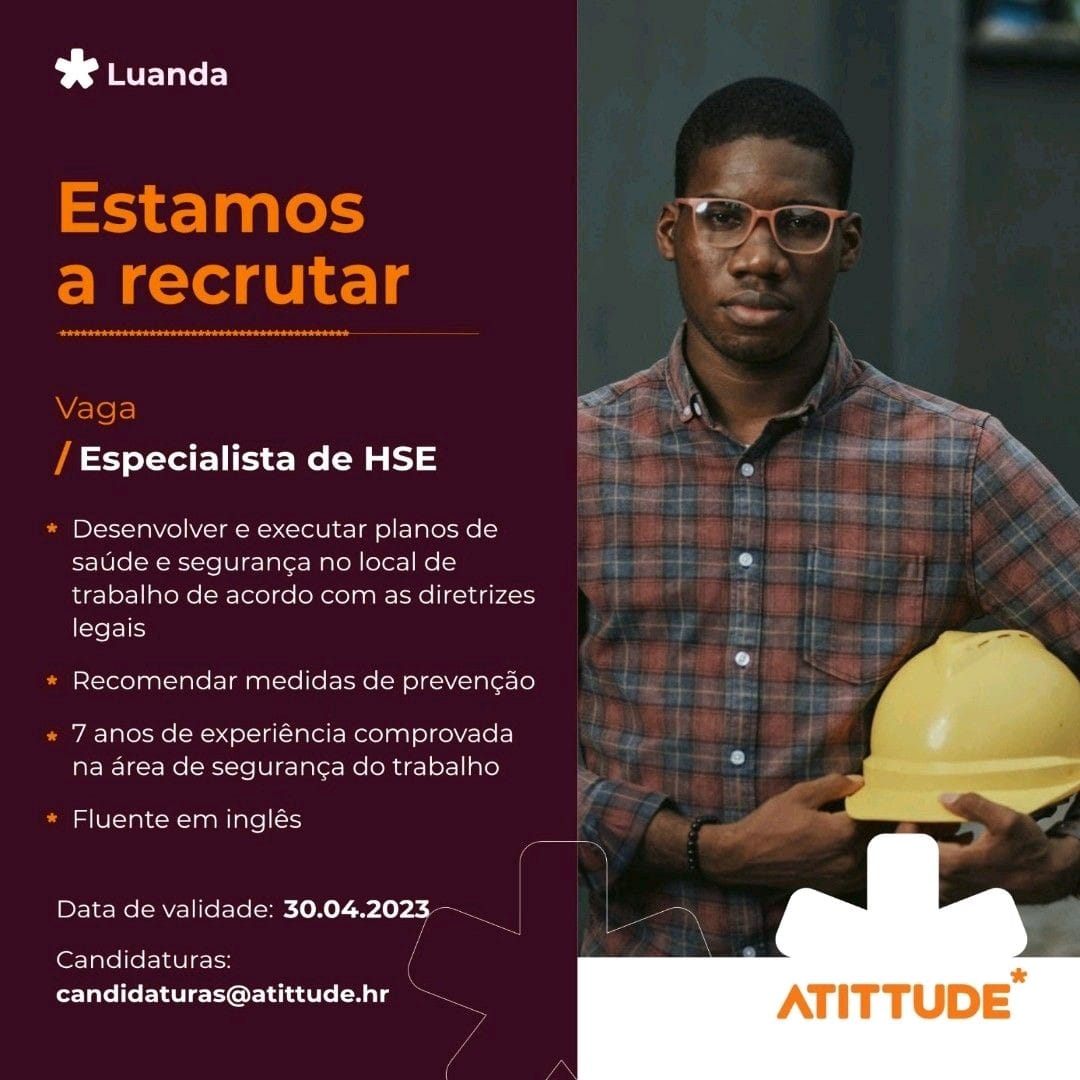 Vaga para Especialista de HSE 