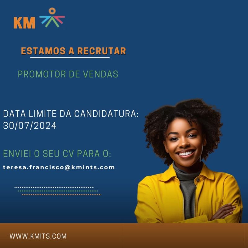 VAGA PARA PROMOTOR DE VENDAS  