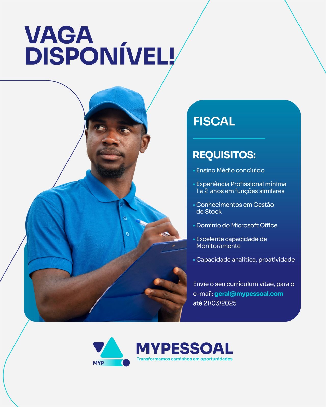Vaga para Fiscal