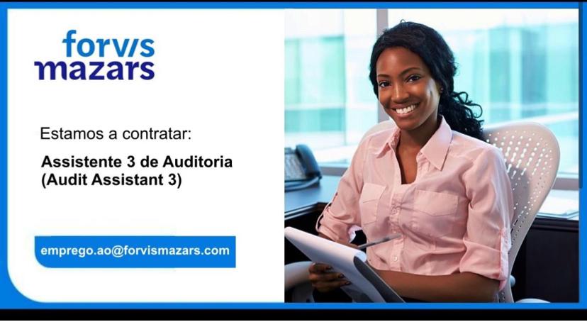 Vaga para Assistente (3) de auditoria