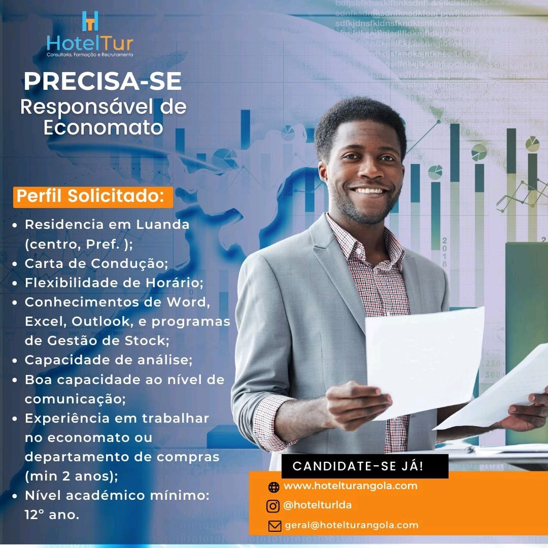 Precisa-se de Responsável de Economato 