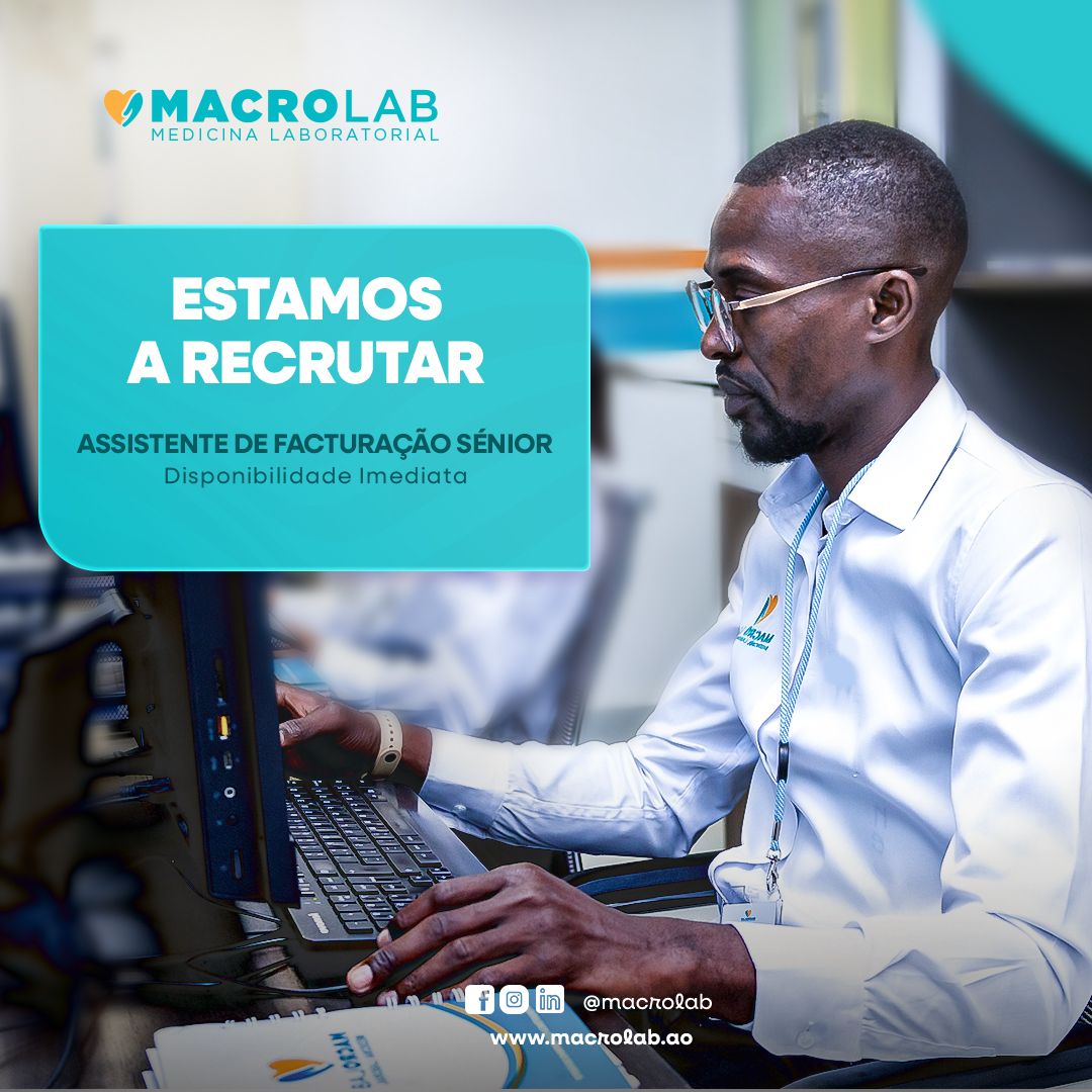Vaga para Assistente de Facturação Sénior