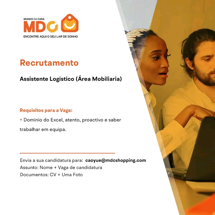 RECRUTAMENTO DE ASSISTENTE DE LOGÍSTICO