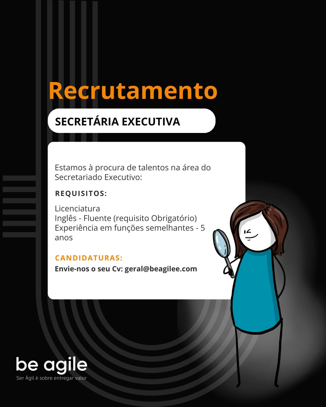 Vaga para Secretária Executiva