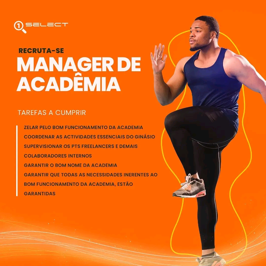 Recruta-se um manager de academia (ginásio)