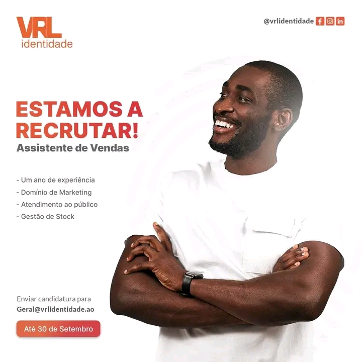 Vaga de emprego para  Assistente de Venda