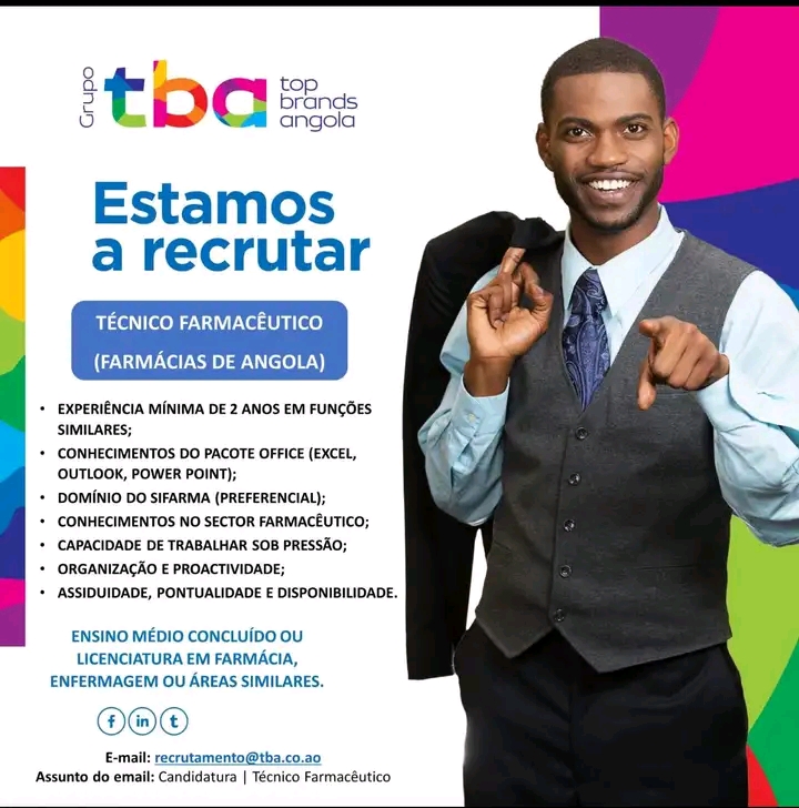 VAGA PARA TÉCNICO FARMACÊUTICO