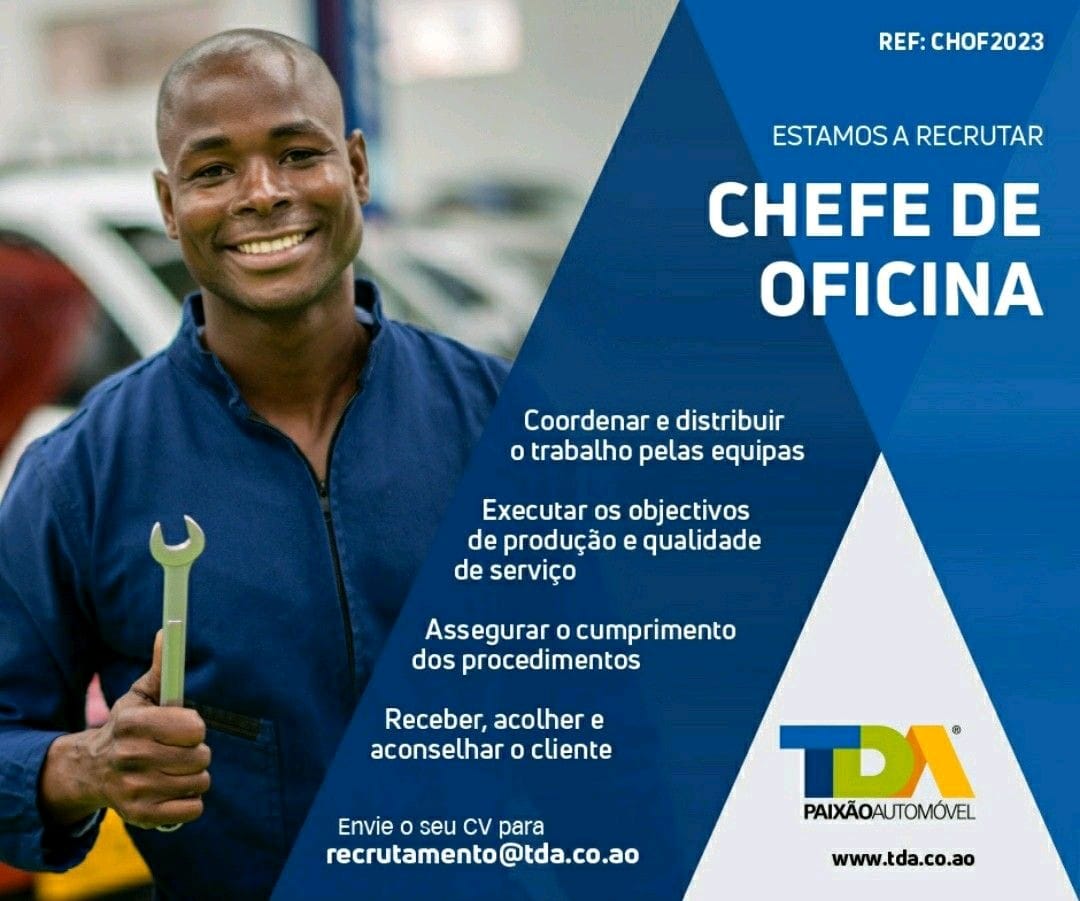VAGA PARA CHEFE DE OFICINA 