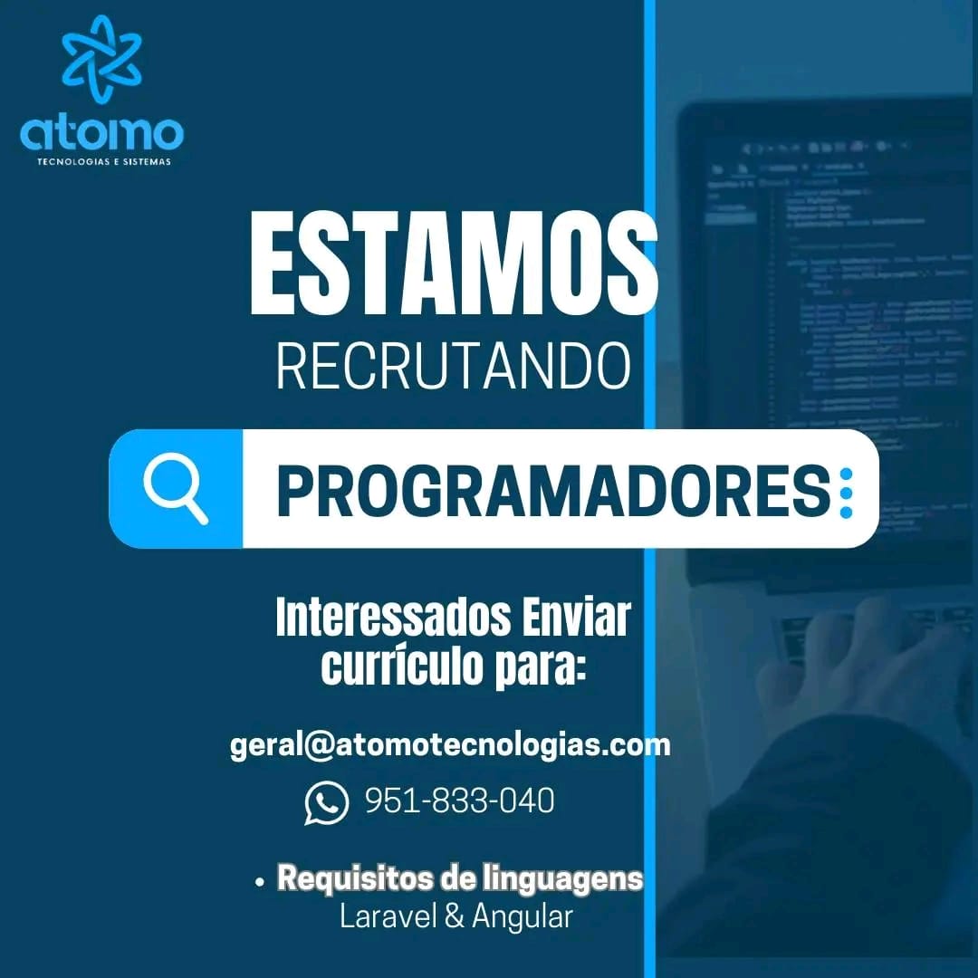 RECRUTAMENTO PARA PROGRAMADORES 