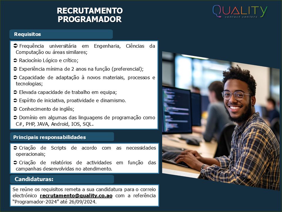 Vaga para Programador