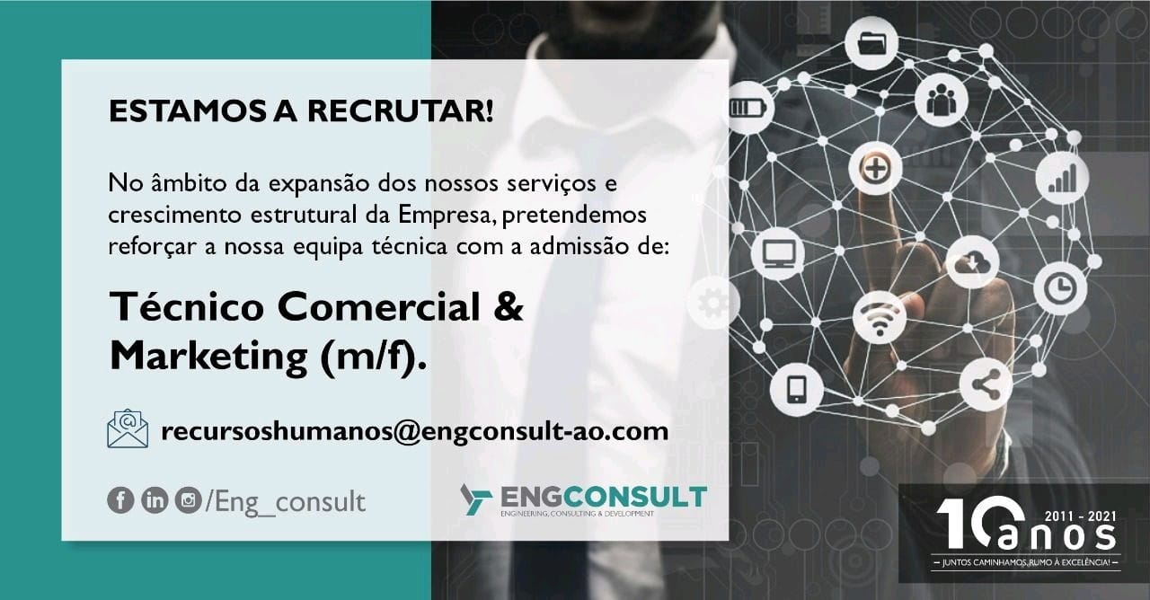 Vaga para Técnico Comercial & Marketing (m/f) 