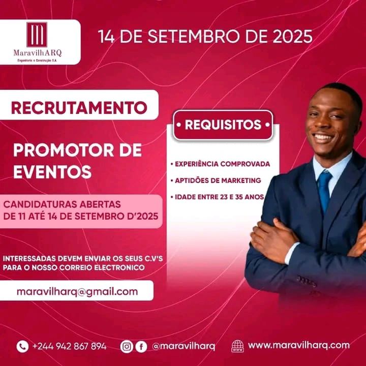 VAGA PARA PROMOTOR DE EVENTOS 
