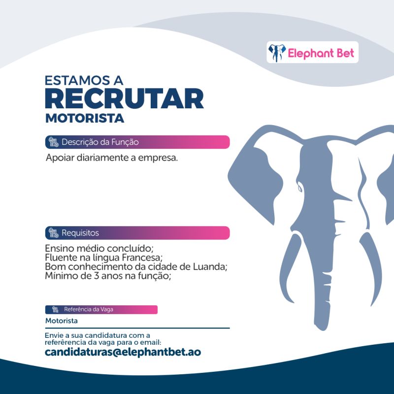 VAGA PARA MOTORISTA