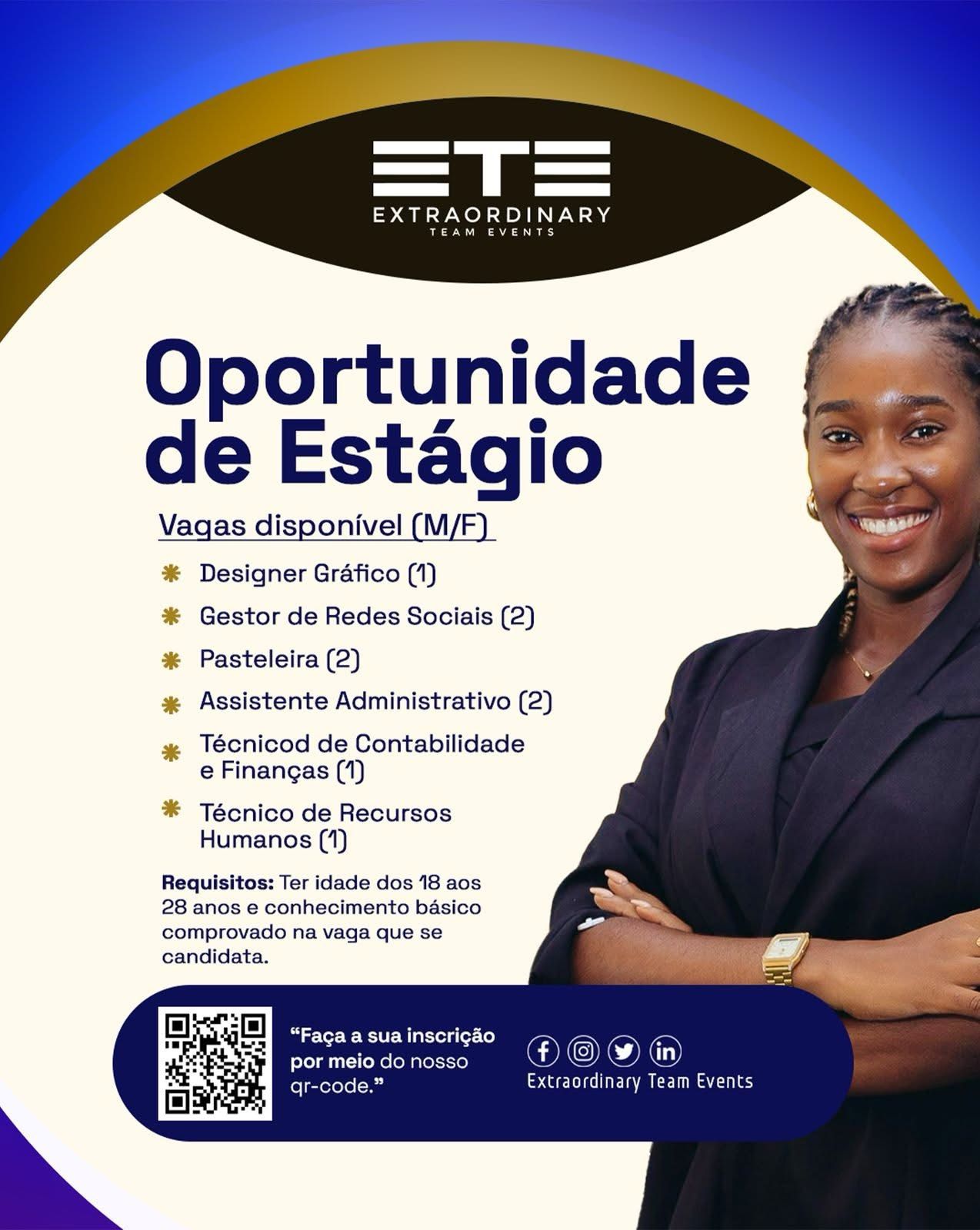 DEZ (10) VAGAS DE ESTÁGIO NA EMPRESA ETE - Extraordinary Team Events