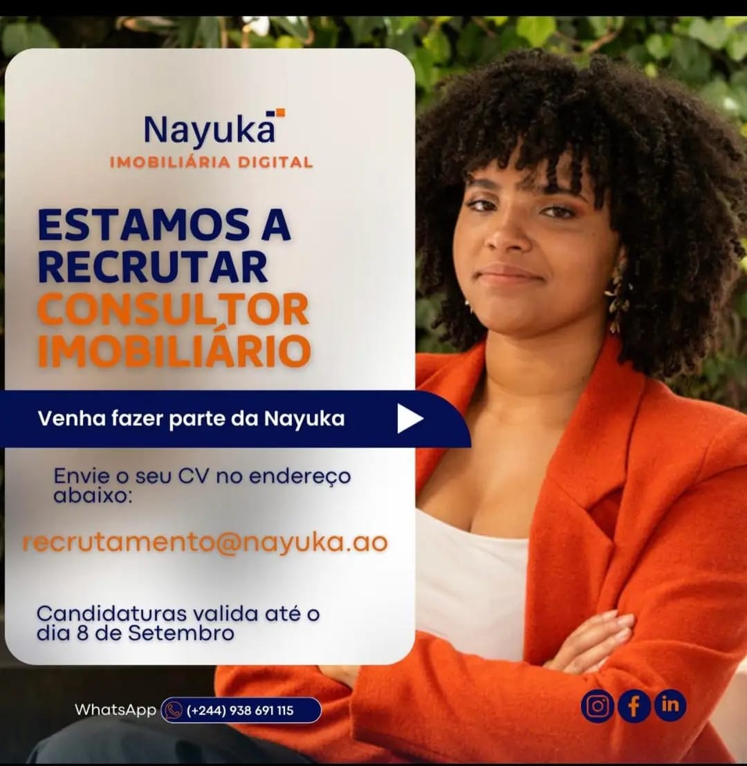 VAGA PARA CONSULTOR IMOBILIÁRIO