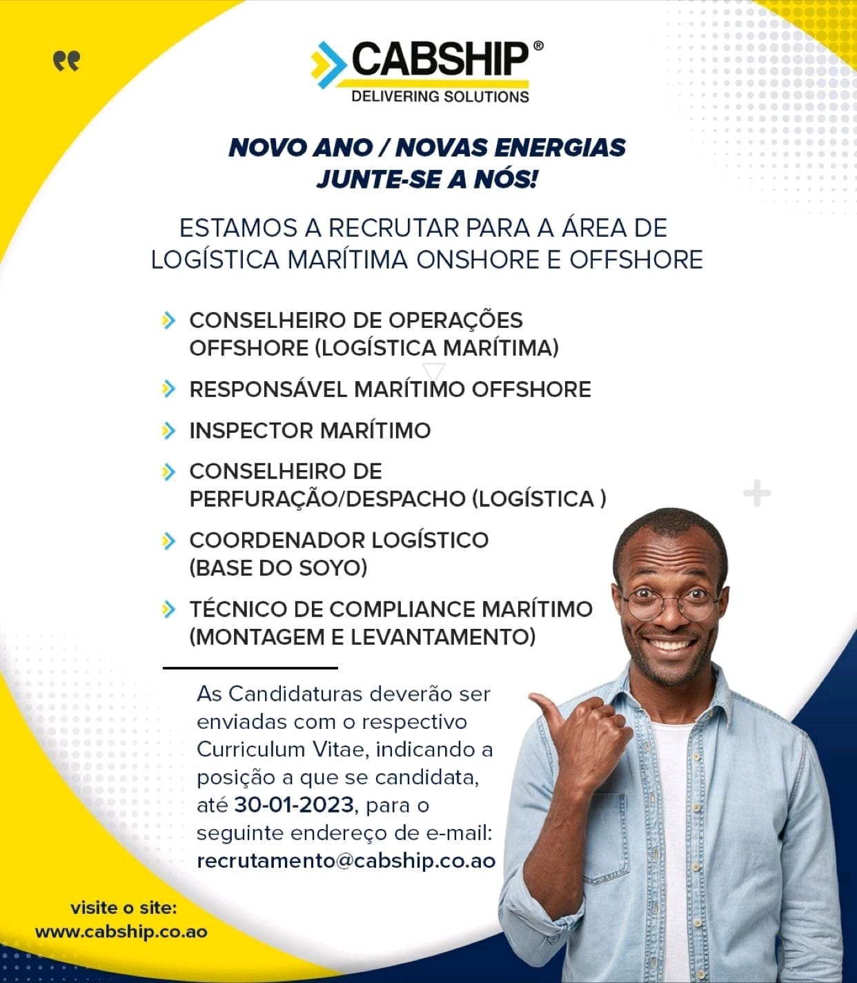 RECRUTAMENTO PARA A ÁREA DE LOGÍSTICA MARÍTIMA ONSHORE E OFFSHORE 