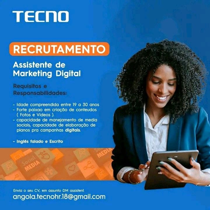 Vaga para Assistente de Marketing Digital 