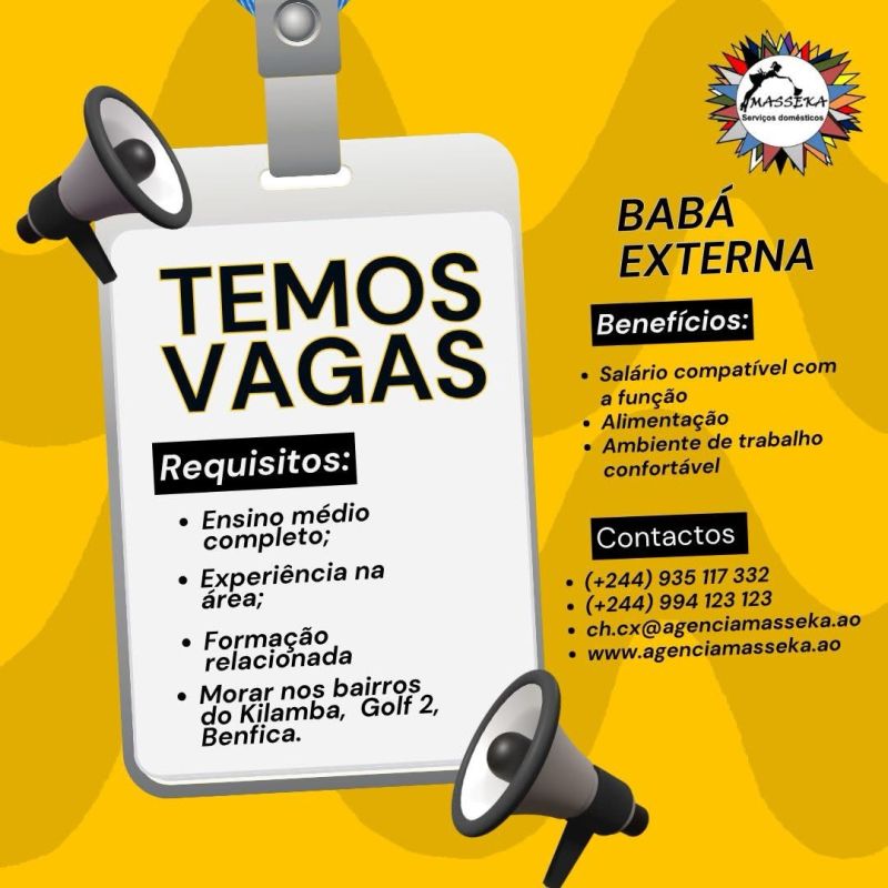 VAGA PARA BABÁ