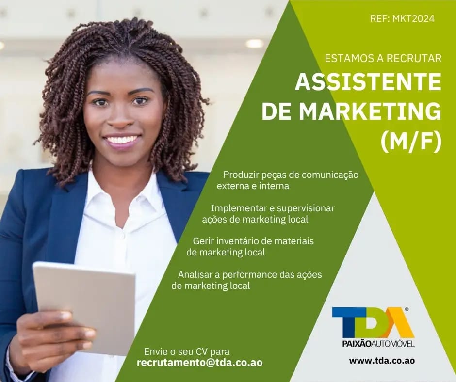 VAGA PARA ASSISTENTE DE MARKETING (M/F) 