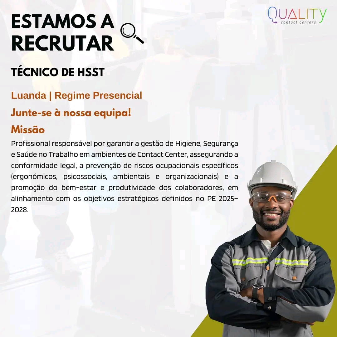 Vaga para Técnico de HSST