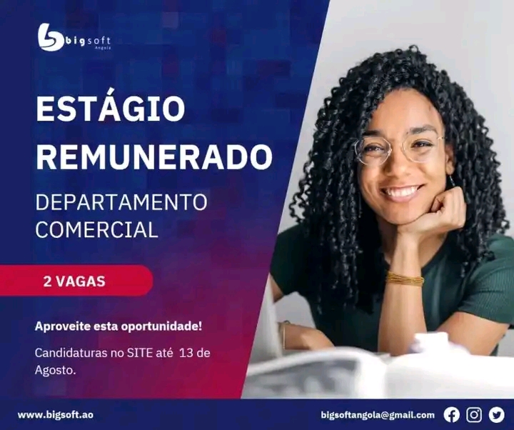 ESTÁGIO REMUNERADO PARA ÁREA DO DEPARTAMENTO COMERCIAL  
