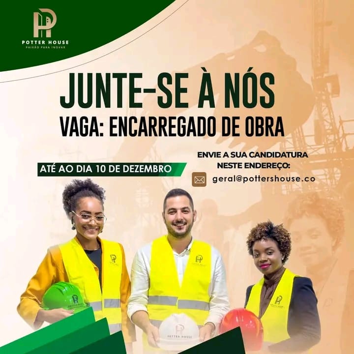 VAGA PARA ENCARREGADO DE OBRA 