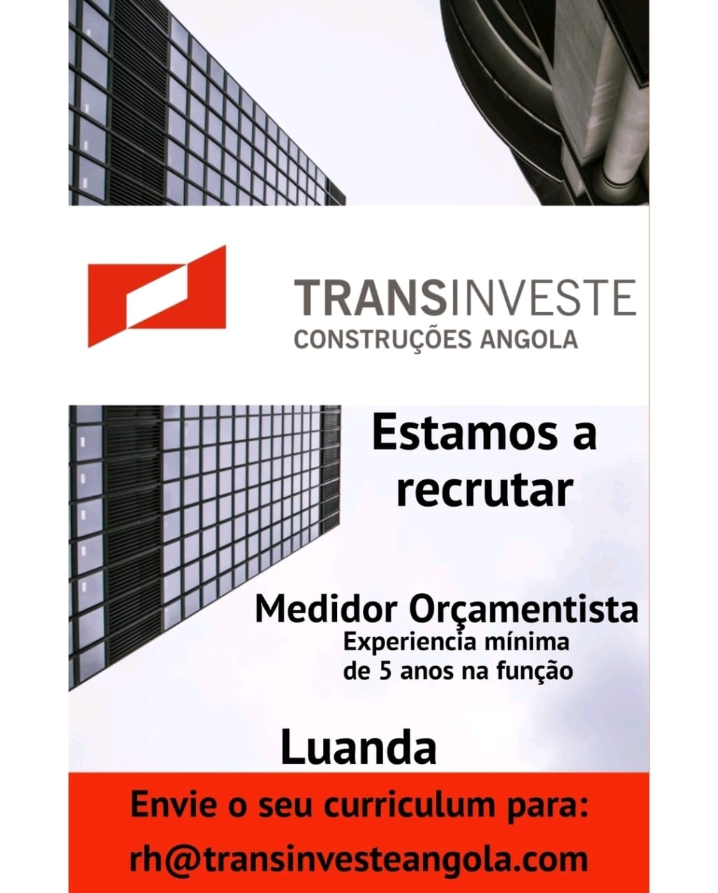 VAGA PARA MEDIDOR ORÇAMENTISTA